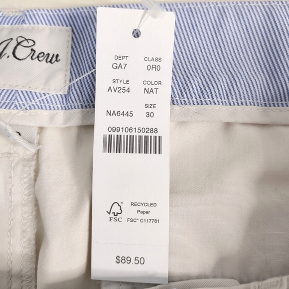 J. Crew NWT Slim Boyfriend Chino Size 30 - Picture 5 of 10